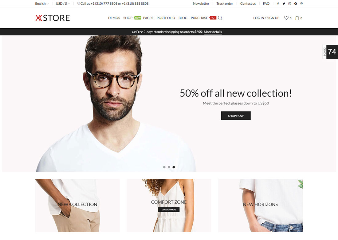 x store mobile friendly ecommerce theme