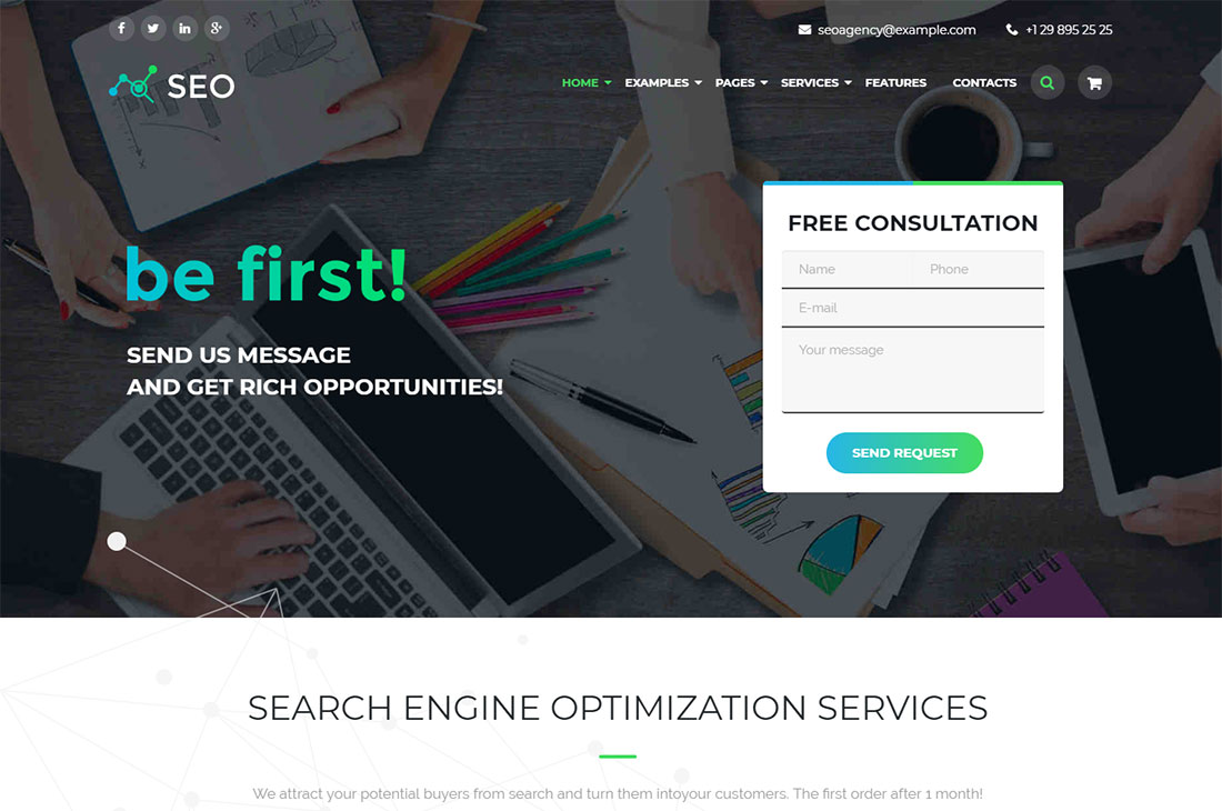 The SEO Lead Generation WordPress Theme