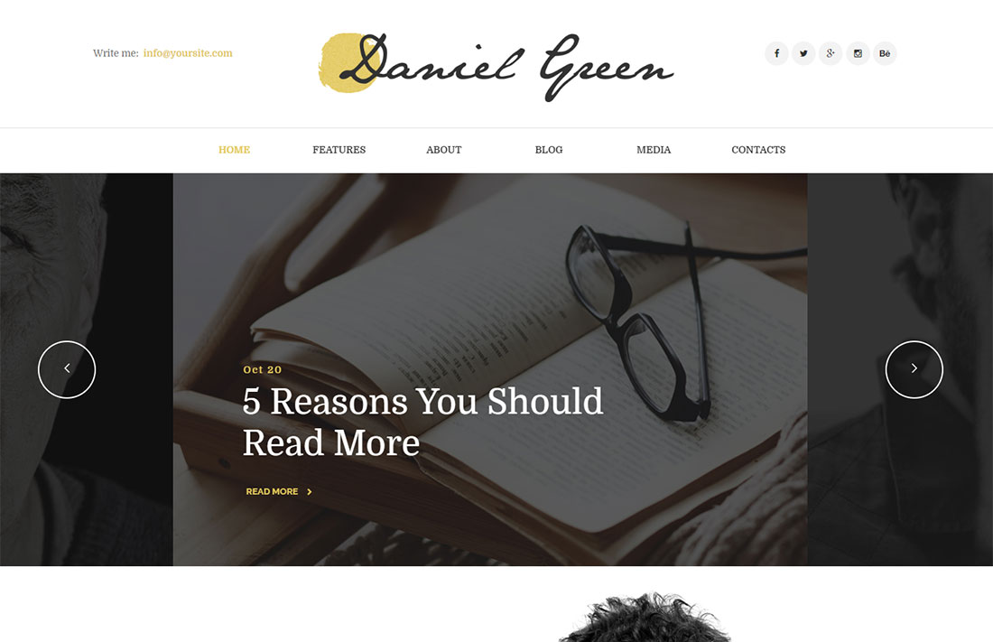 author wordpress themes