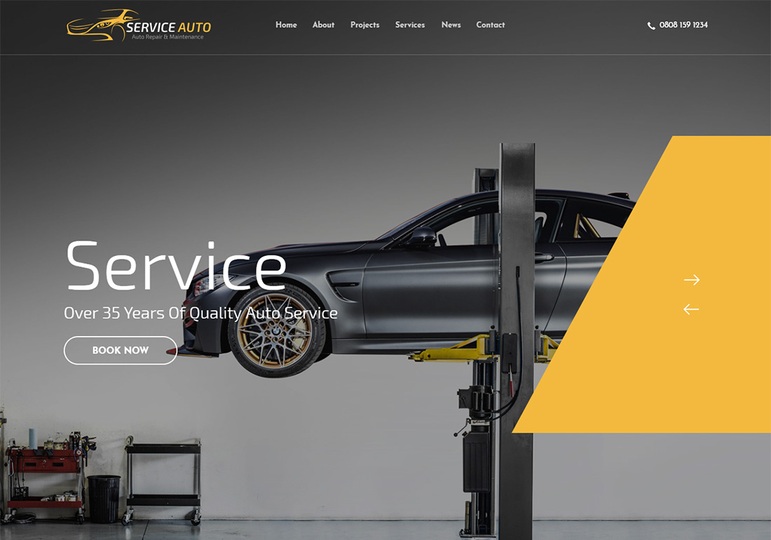 Kallyas - multipurpose automotive theme