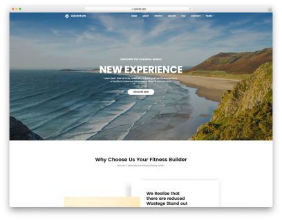 Adventure Free Travel Website Template