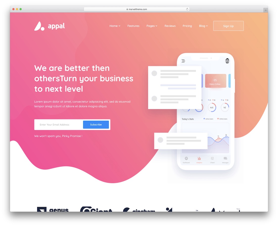 appal bootstrap wordpress theme