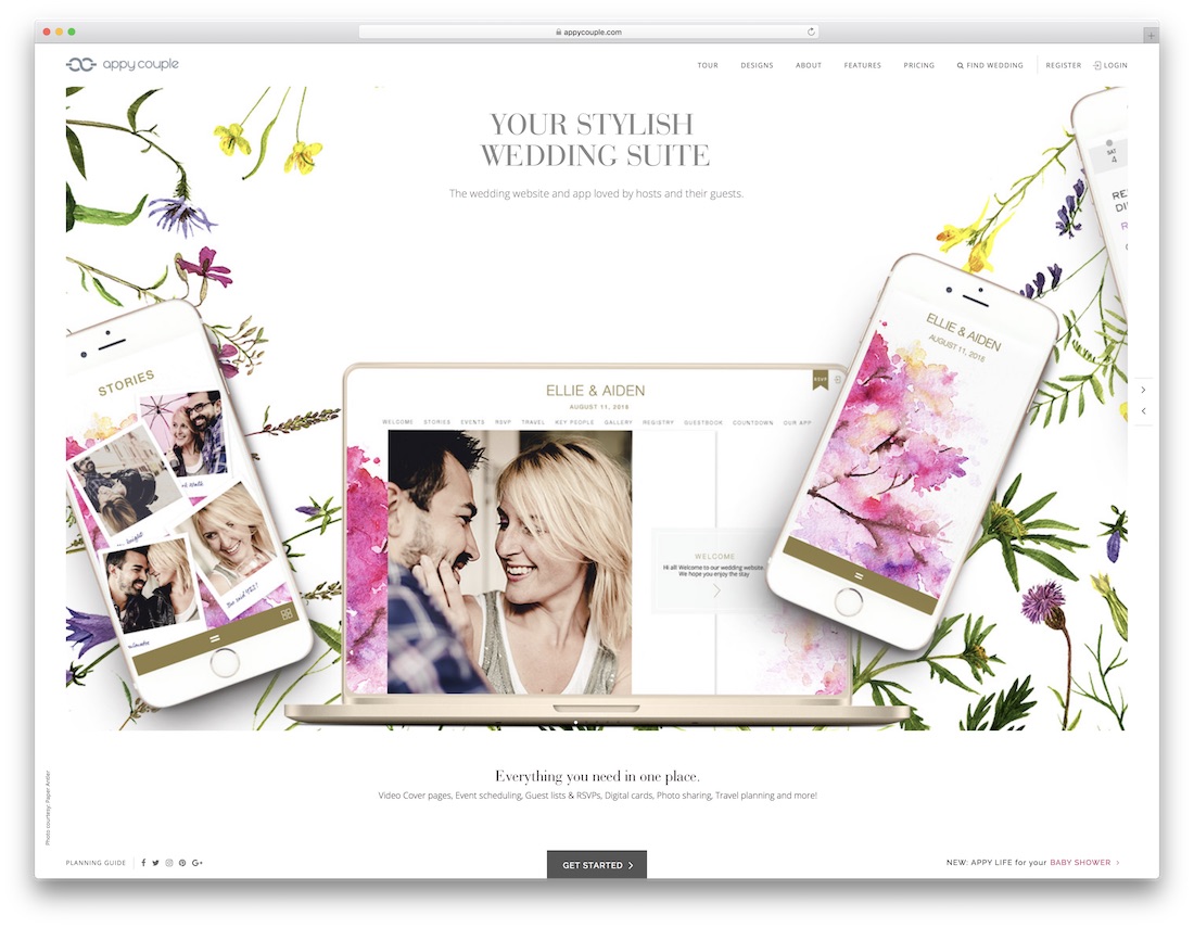 appy couple wedding website builder