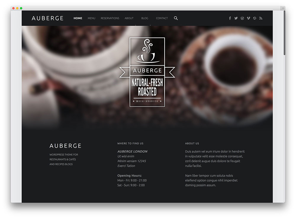 auberga - creative responsive theme