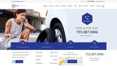 Auto Service Wordpress Themes