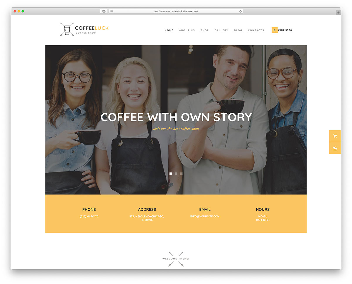 barista WordPress theme