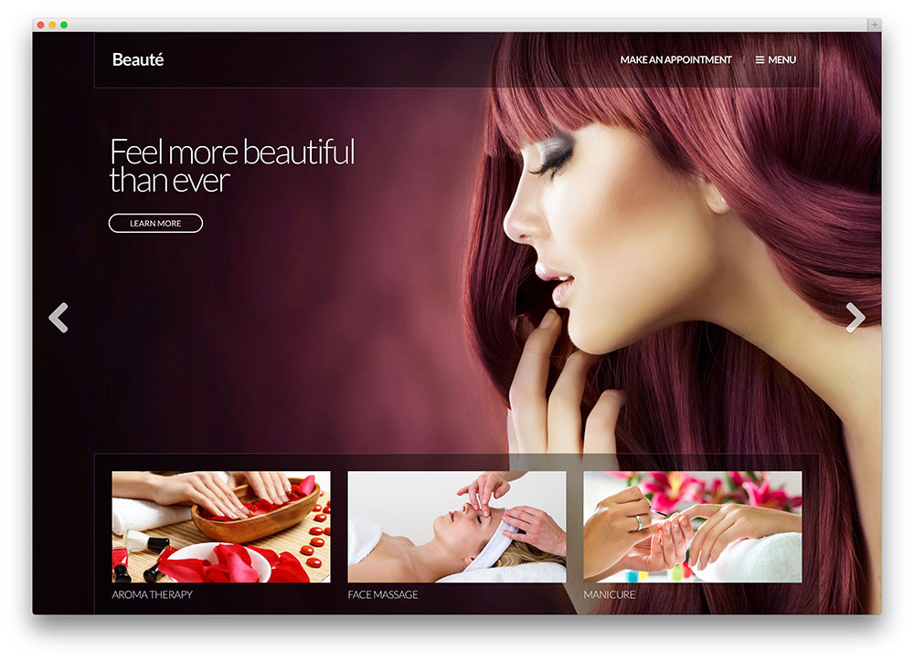 beaute - WordPress SPA theme