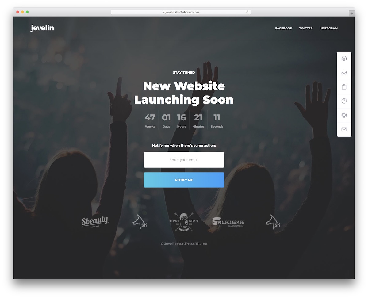 coming soon wordpress themes