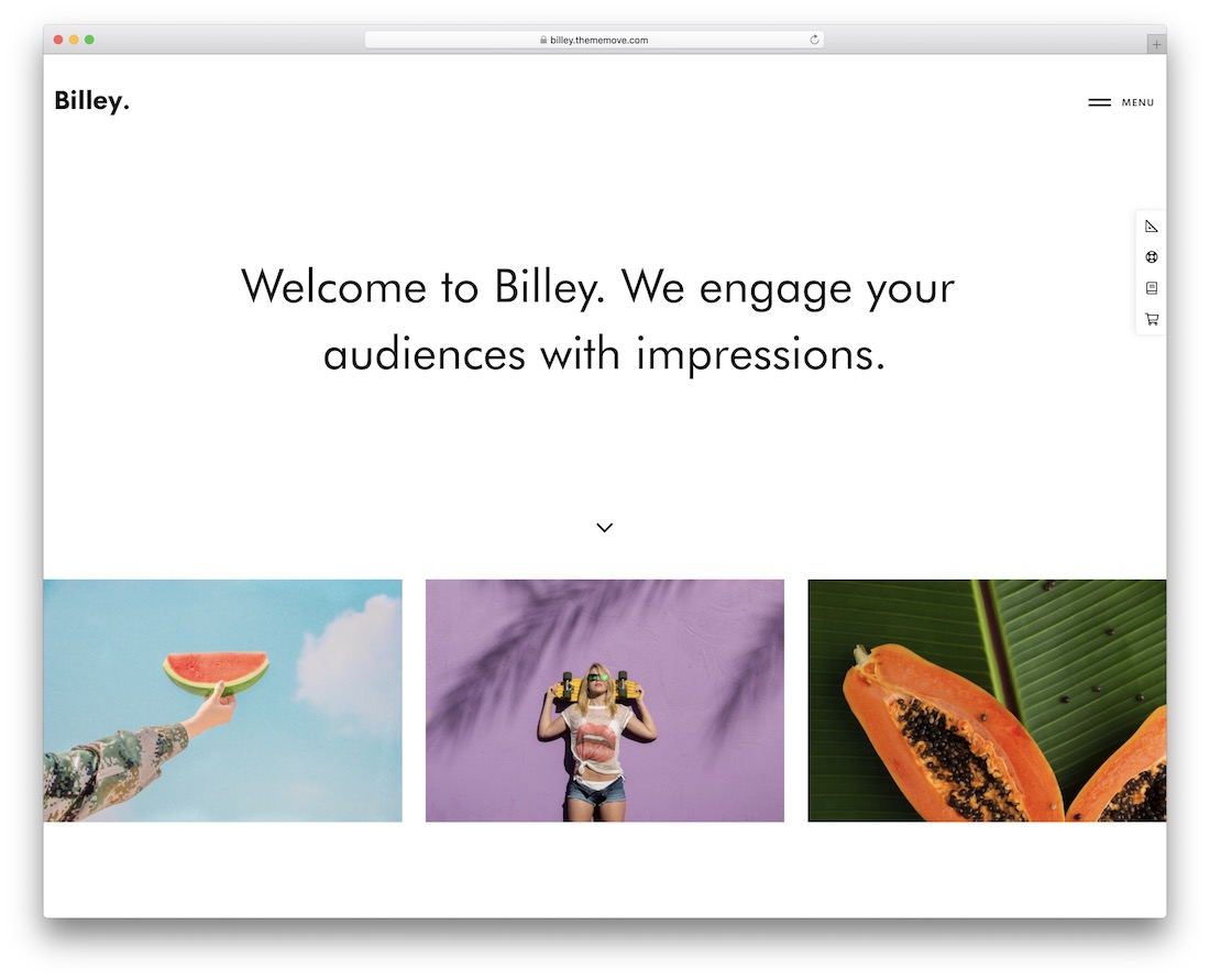 billey creative wordpress theme