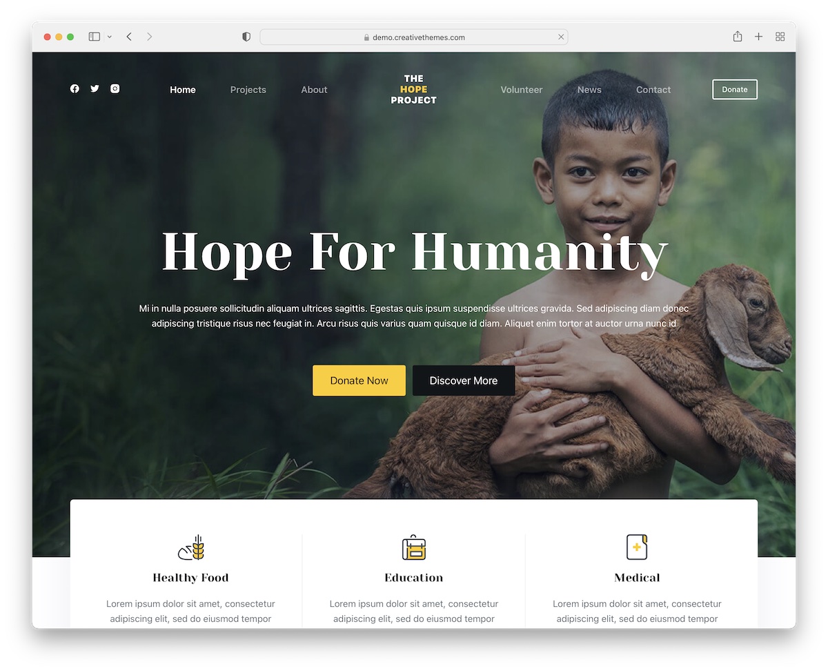 blocksy charity wordpress theme