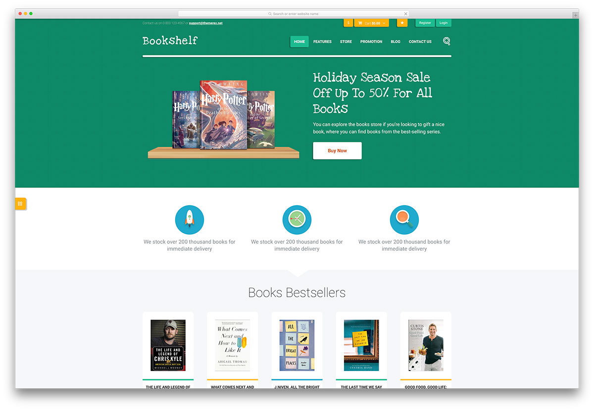 bookshelf-ebook-store-wordpess-theme