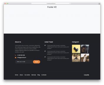 Bootstrap Footer 02