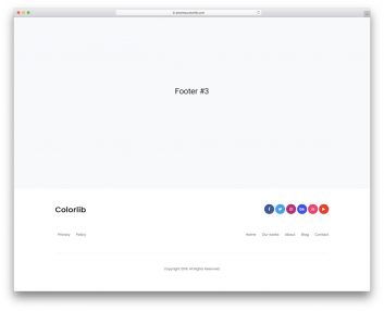 Bootstrap Footer 03