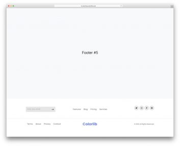 Bootstrap Footer 05