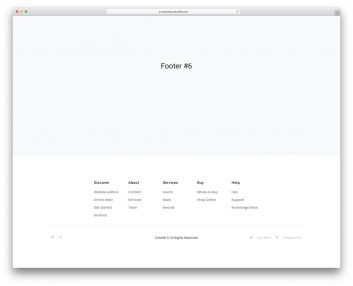 Bootstrap Footer 06