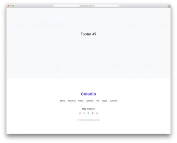 Bootstrap Footer 09