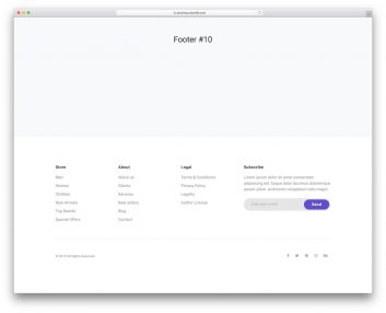 Bootstrap Footer 10