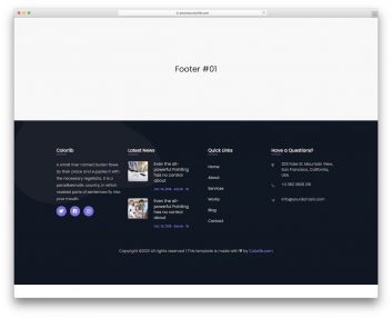 Bootstrap Footer 11