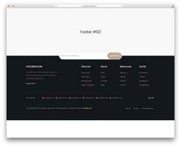 Bootstrap Footer 12