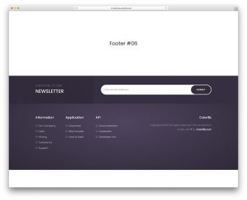 Bootstrap Footer 16