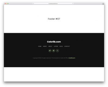 Bootstrap Footer 17