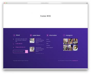 Bootstrap Footer 19