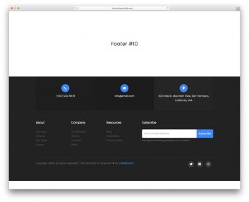 Bootstrap Footer 20