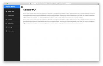 Bootstrap Sidebar V04