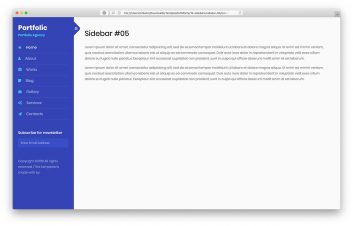 Bootstrap Sidebar V05