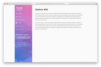 Bootstrap Sidebar V06