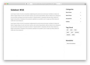 Bootstrap Sidebar V08