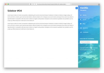 Bootstrap Sidebar V10