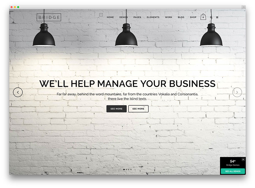 bridge expressive multipurpose business theme