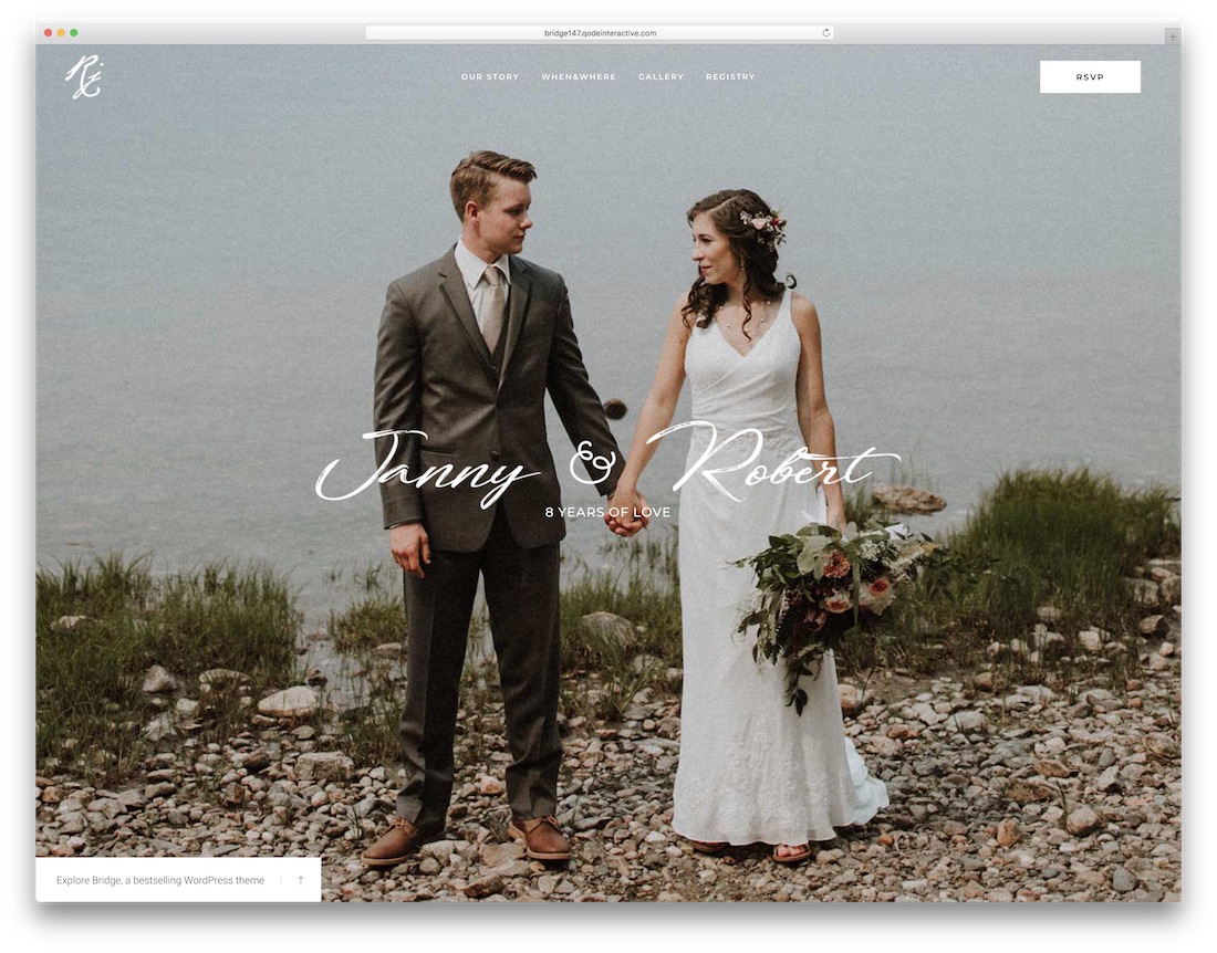 bridge wordpress wedding theme