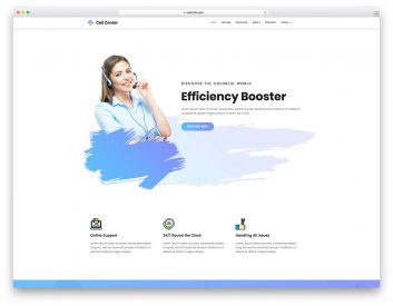 CallCenter Free Business Website Template