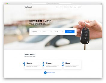 Carrentals Free Template