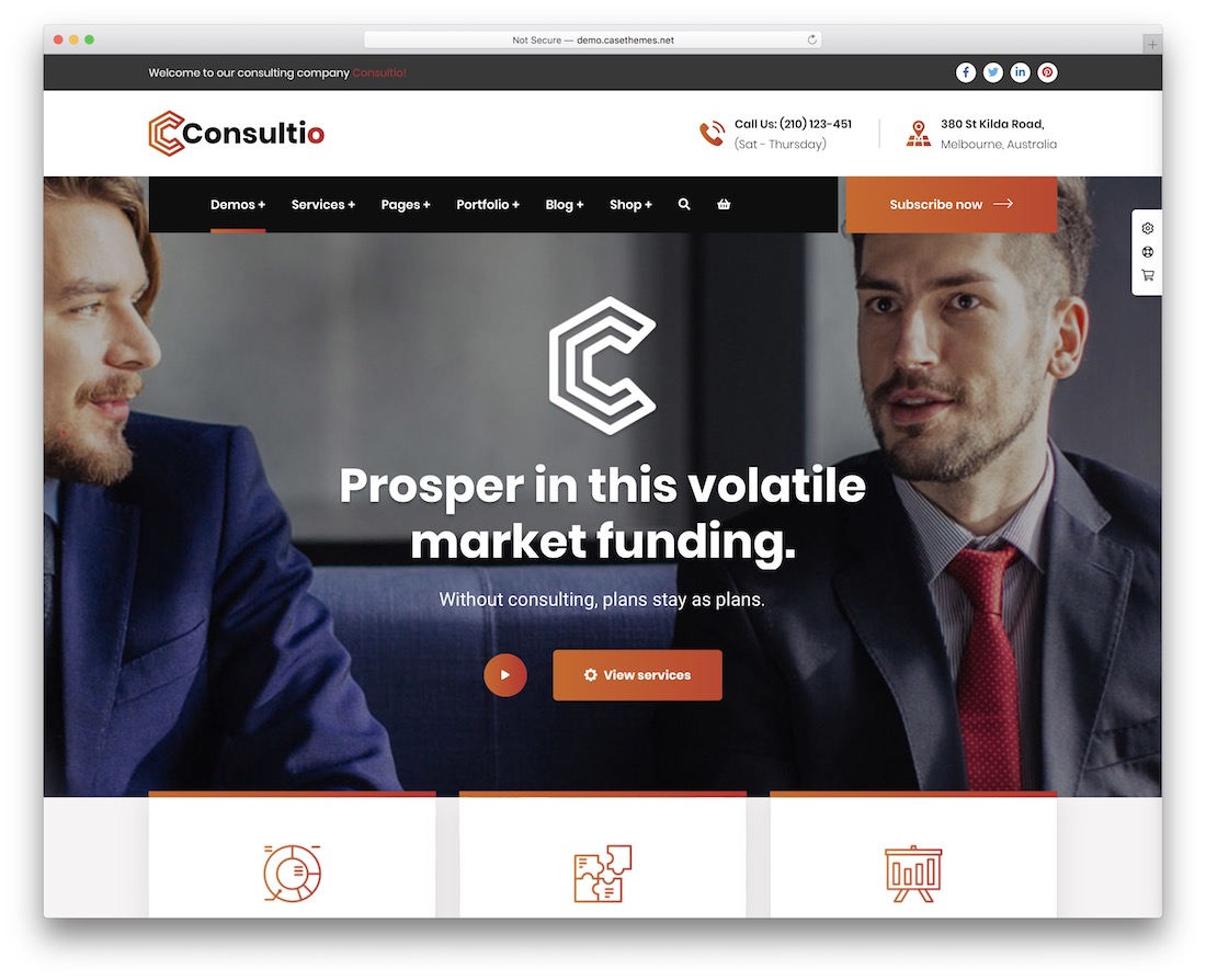 consultio consulting wordpress theme