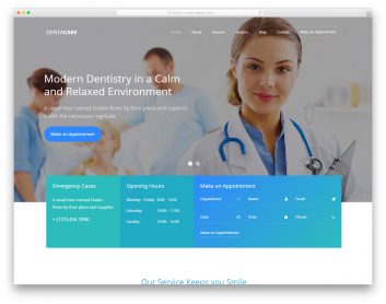 Dentacare Free Template