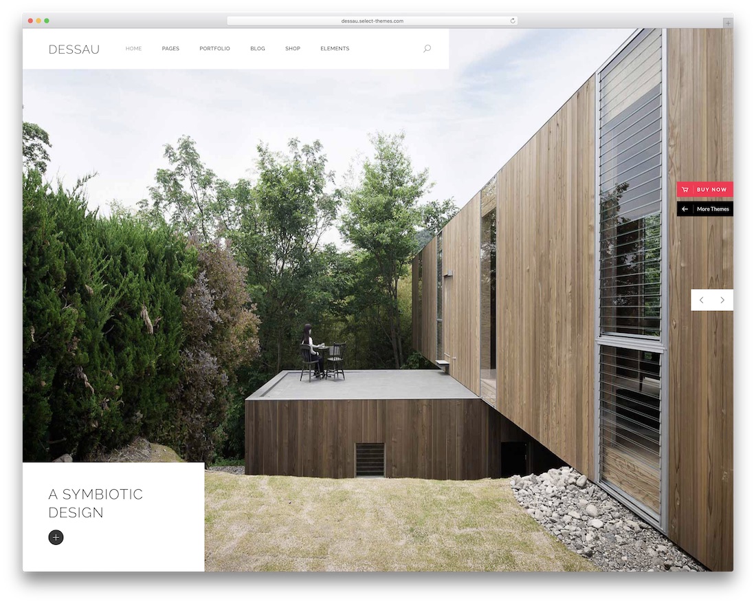 dessau wordpress theme for architects