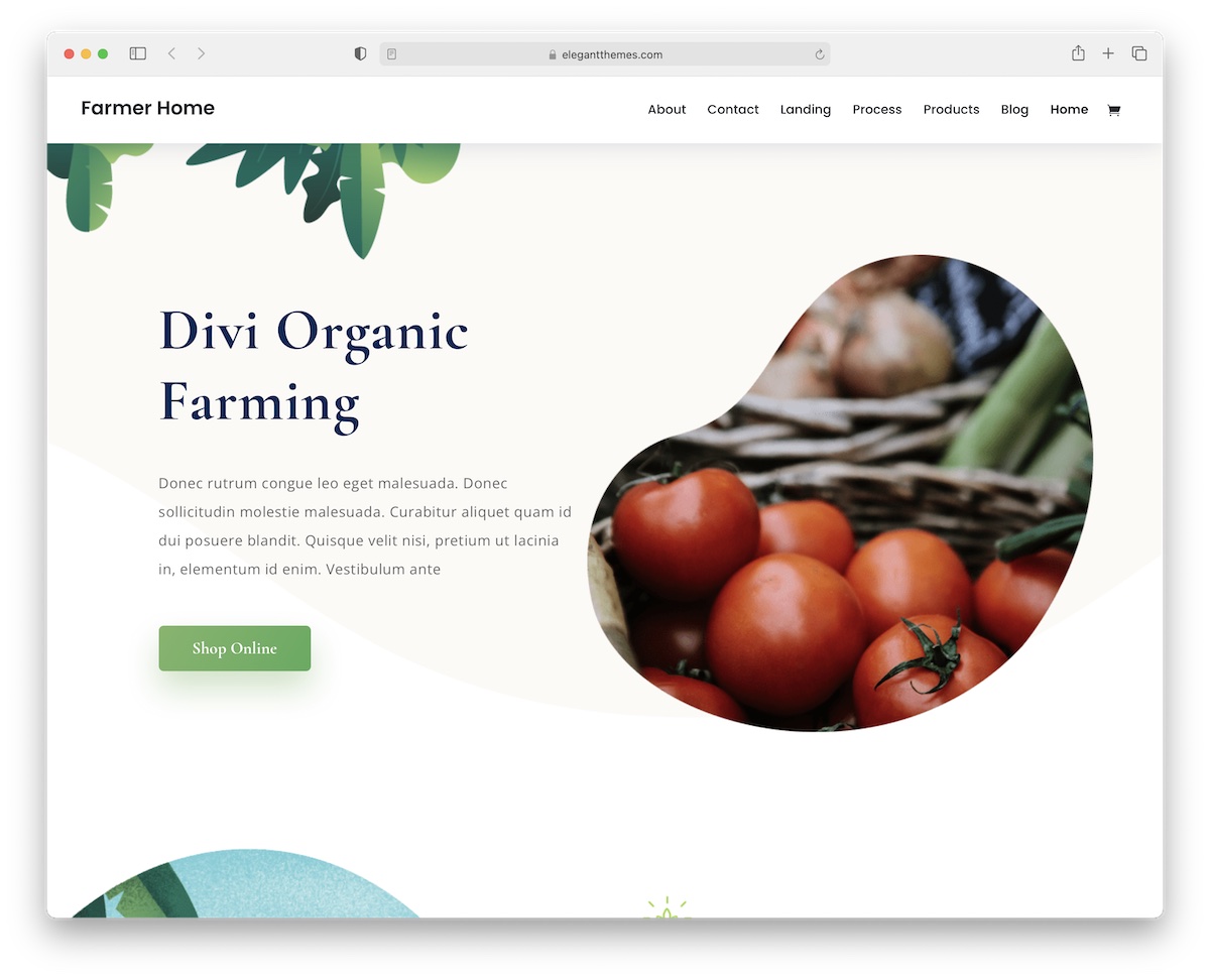 divi farming wordpress theme