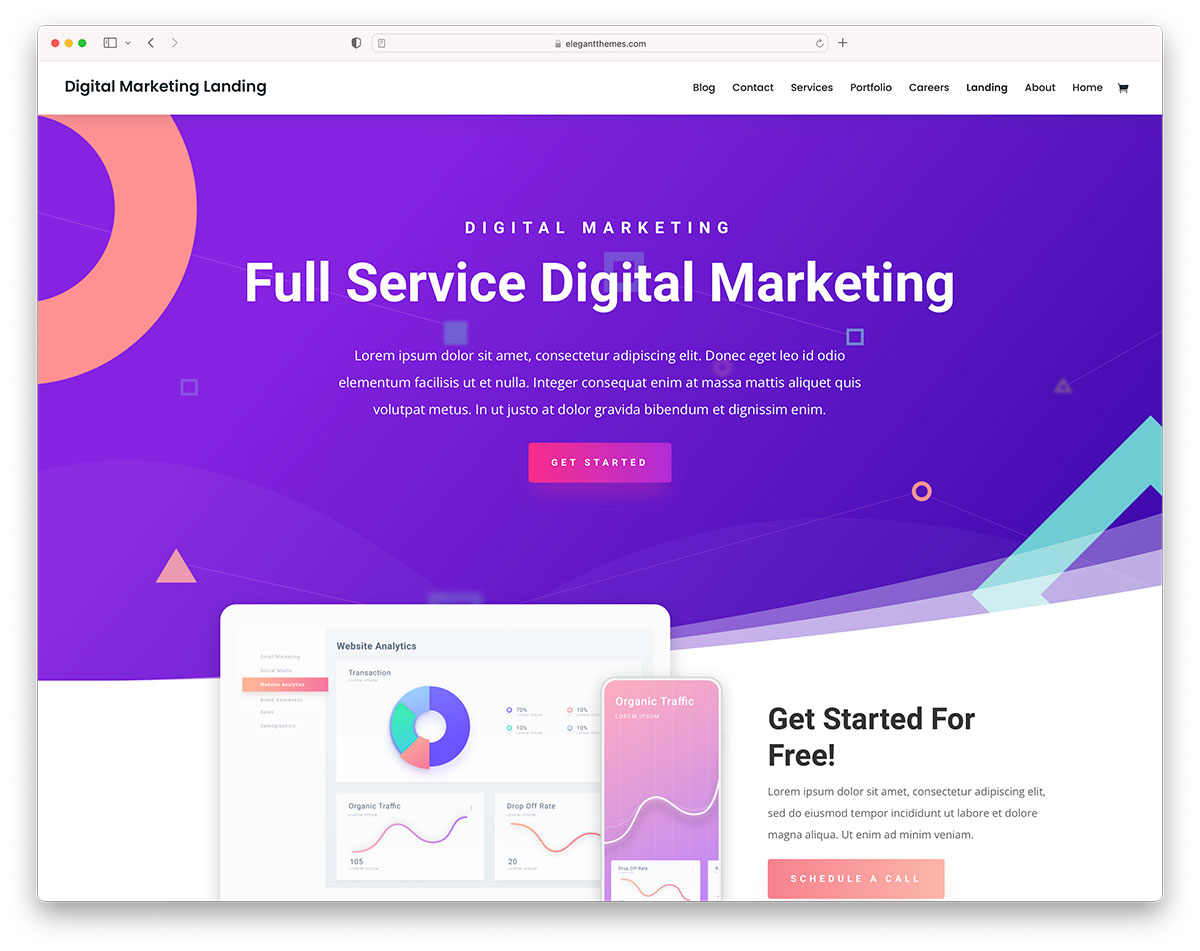 divi theme review - design