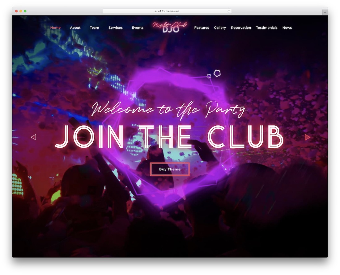 djo wordpress nightclub theme