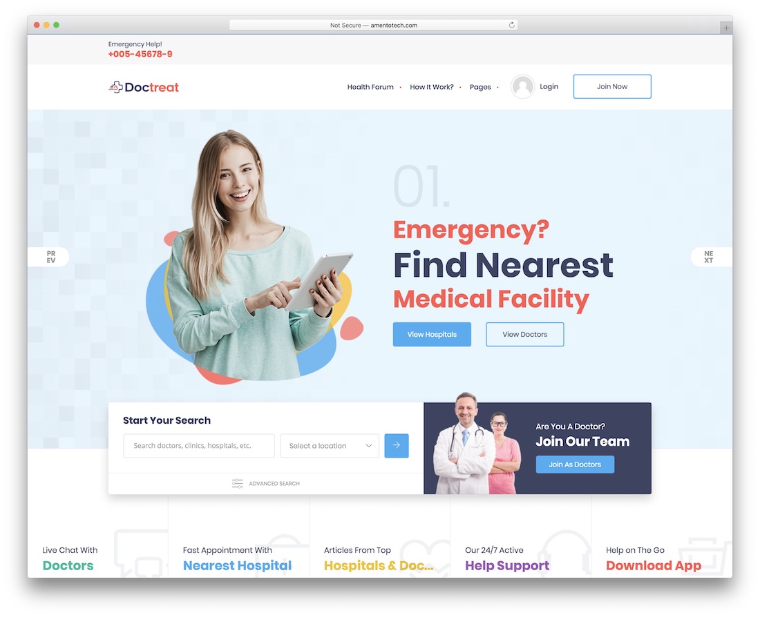 doctreat - doctor listing wordpress theme