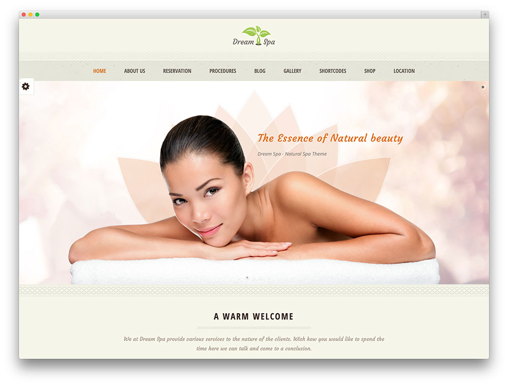 Dream SPA WordPress theme