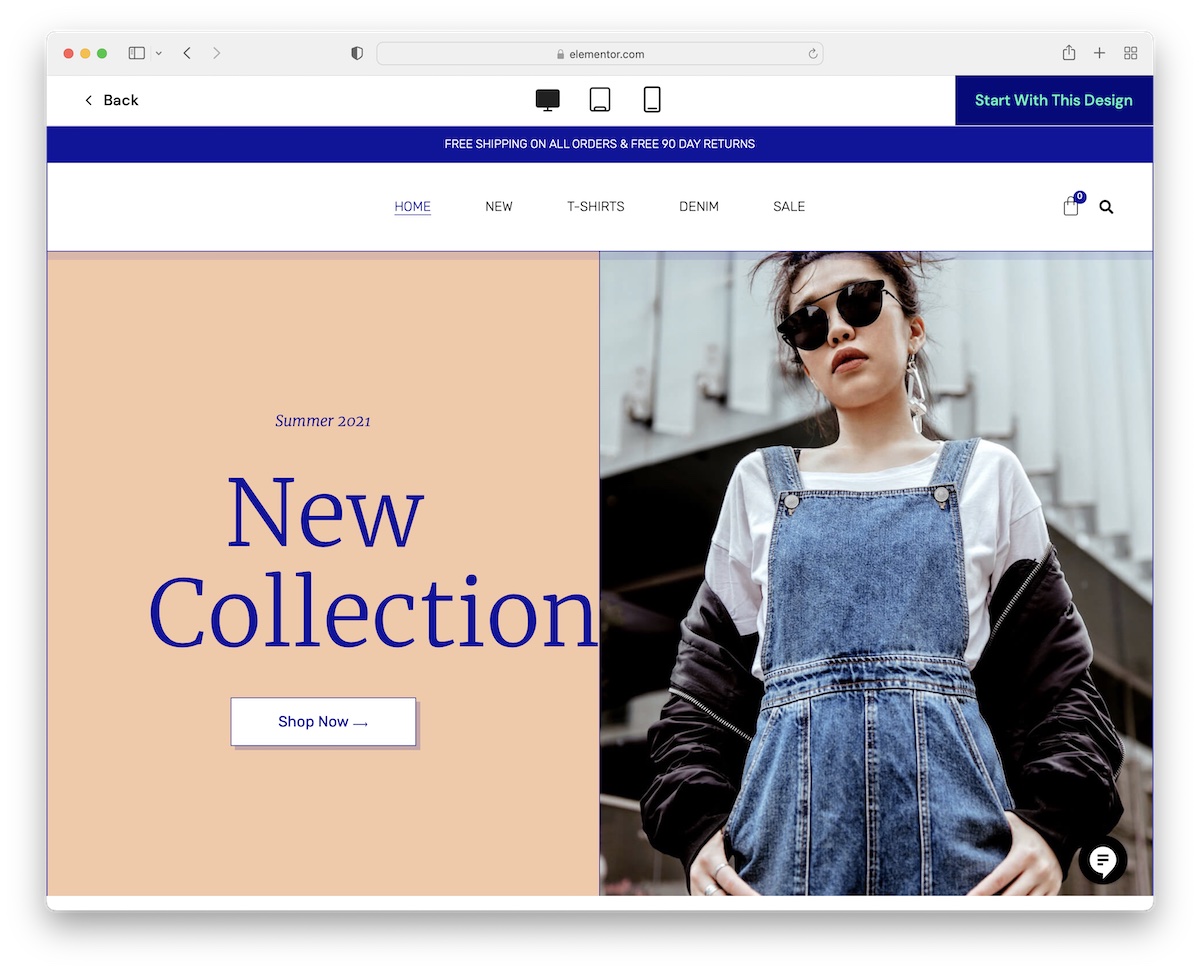 elementor ecommerce wordpress theme