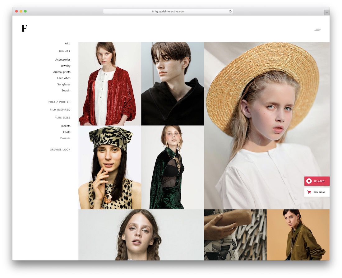 fey fashion wordpress theme