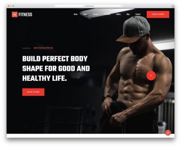 Fitnessclub Free Template