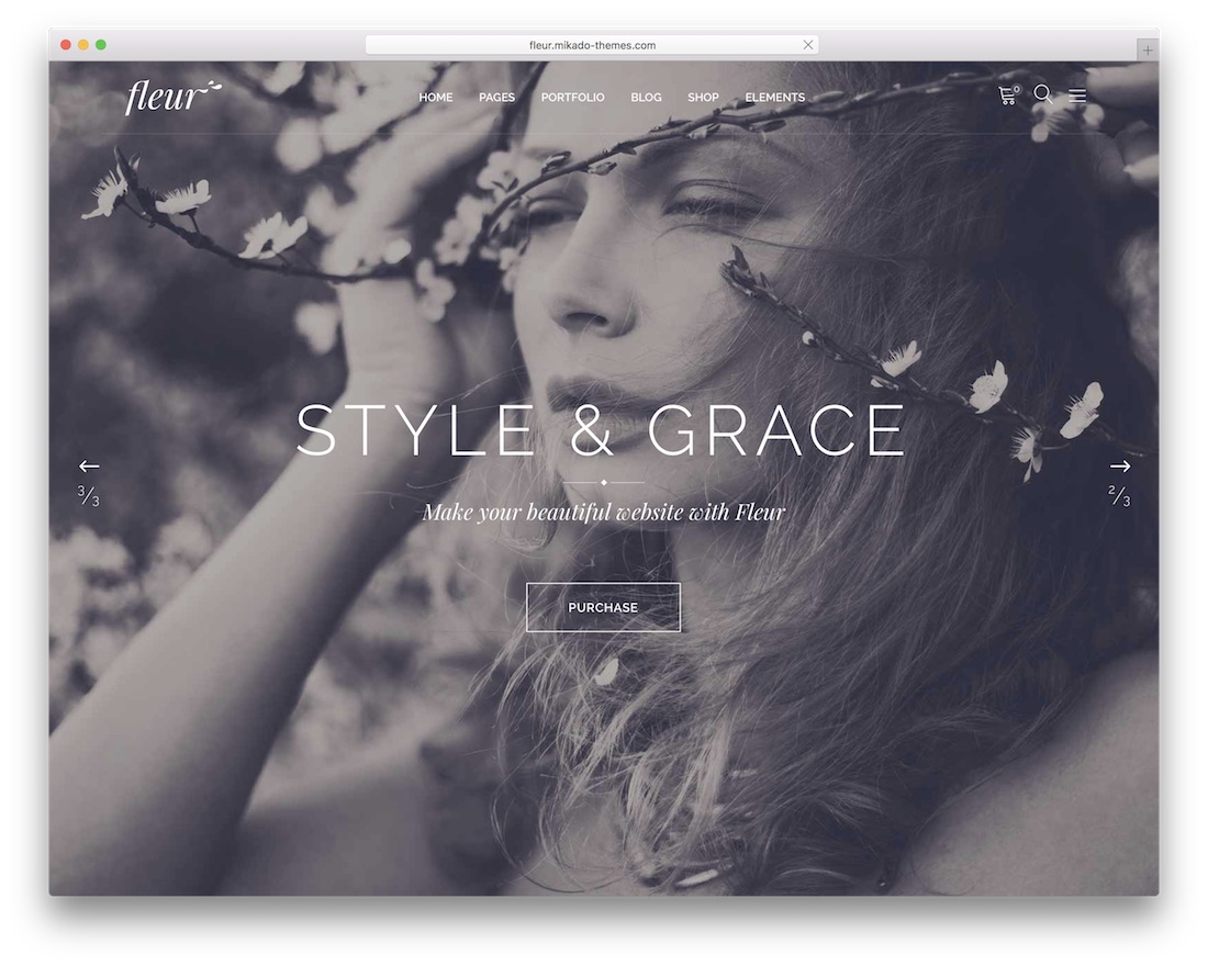 fleur wordpress wedding theme