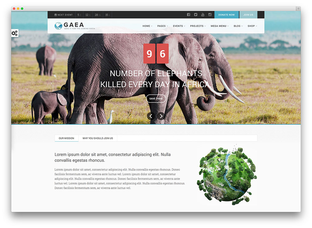 gaea environmental eco wordpress theme