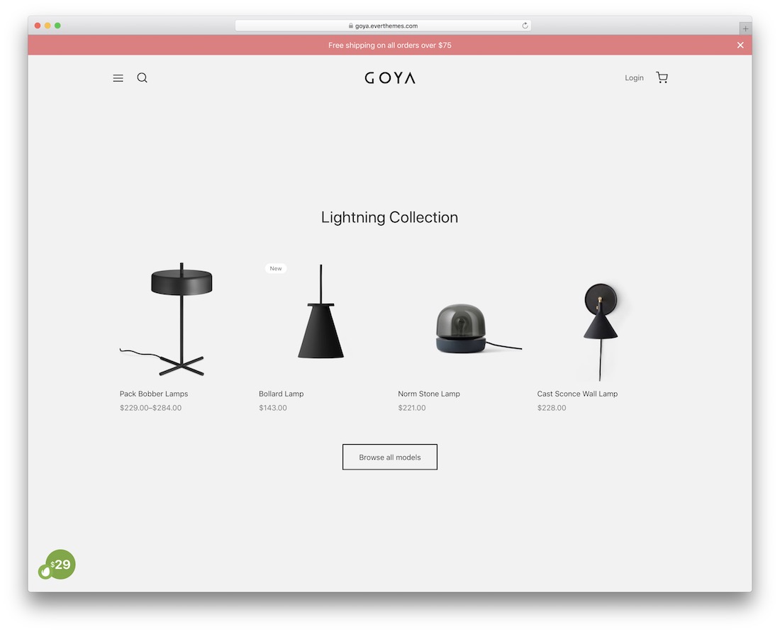 goya ecommerce theme